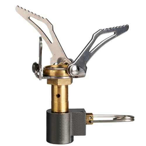 Outdoor Gas Stove Camping Burner Portable Mini Folding Stove Gas Heater Survival Furnace Foldable Furance Head for Picnic Cooker 49g Maximum firepower of BRS-3000T Stove