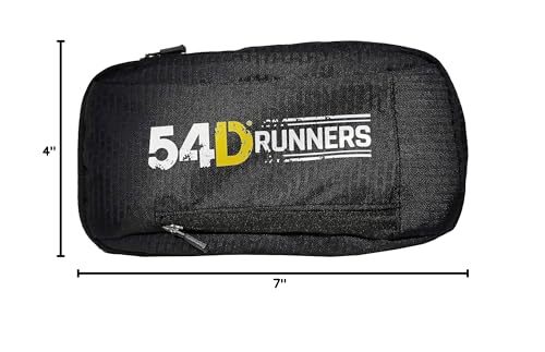 54D Running Handheld Quick Squeeze. No-Grip Adjustable Hand Strap. 12oz - 250ml / Insulated White Hydration Water Bottle.