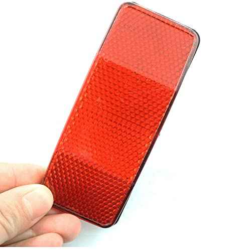 Bicycle Rear Rack Reflector Single Peg Mount Red Front Reflective Rear Warning Light Bicycle Accessories Bicycle Reflector Tail Light Plastic Housing Reflective Accessories