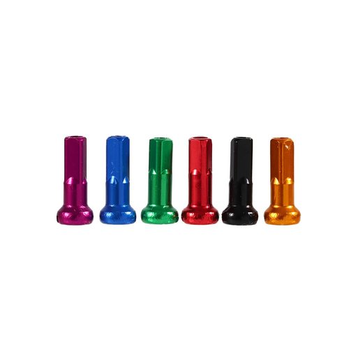 Vctitil 10Pcs 14G Spoke Nipples End Tips Mountain Bike Spoke Cap Aluminium Alloy Bicycle Spoke Nipples Wheel Spoke Nipple Decoration(Black)