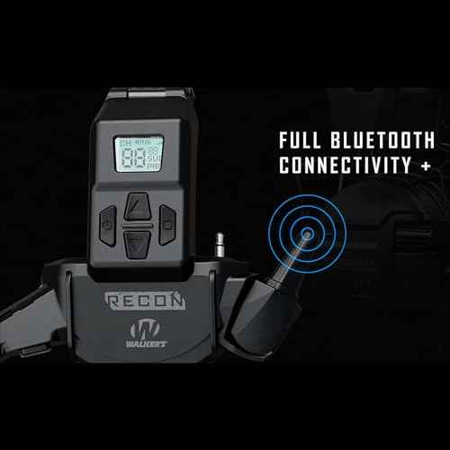 Walker's Recon Digital Muffs - Durable IPX4 Resistant Shooting Hearing Protection Electronic Muffs, 2 AAA Batteries Included