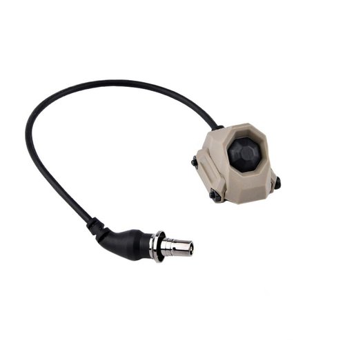 okyass Tactical Modular Button Remote Activation Pressure Switch for SF M300 M600 PEQ15/PEQ DBAL NGAL Series Weapon Light and Tactical Flashlight,Tan (SF Plug Tan)