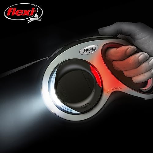 Flexi - CFNZLS-551-S - LED Lighting System - for New Classic & New Comfort leashes - with Strong Front and Rear Flashing LED Light - Black