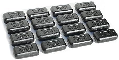 MiR Short Weighted Vest With Zipper Option 20lbs - 60lbs Solid Iron Weights. Workout Vest for Men and Women.