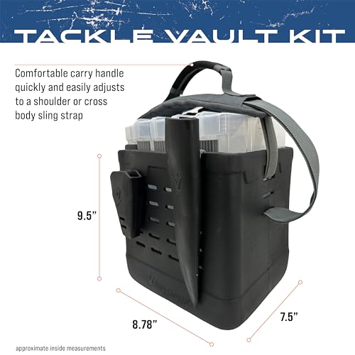 FROGG TOGGS EVA Tackle Vault, Lightweight, Customizable Fishing Tackle Bag
