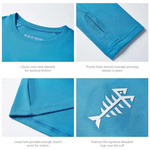 BASSDASH Women¡¯s UPF 50+ UV Sun Protection T-Shirt Long Sleeve Fishing Hiking Performance Shirts