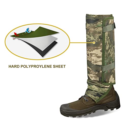 Waterproof Snake Gaiters for Hiking & Outdoor Protection - Adjustable, Bite Proof