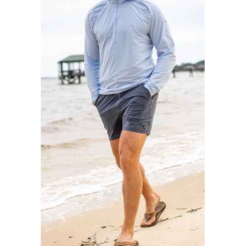HUK Men's Next Level Camp 6" Performance Fishing Shorts, Lightweight, Quick-Dry, Elastic Waistband