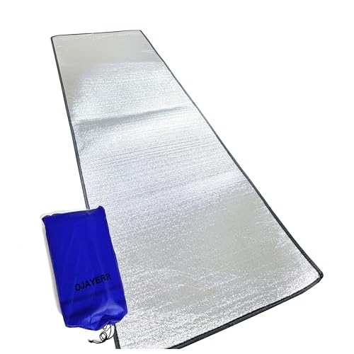 Camping Mat Foam Foil Blanket for Camping Foam Pad Insulating Foil Mat Sleeping Tent Pad Thermal Aluminum Camping mat for Reflecting Heat