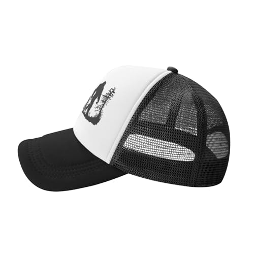 Funny Trucker Hat for Men - Bigfoot Is Real and He Tried to Eat My Ass - Adult Humor Cap