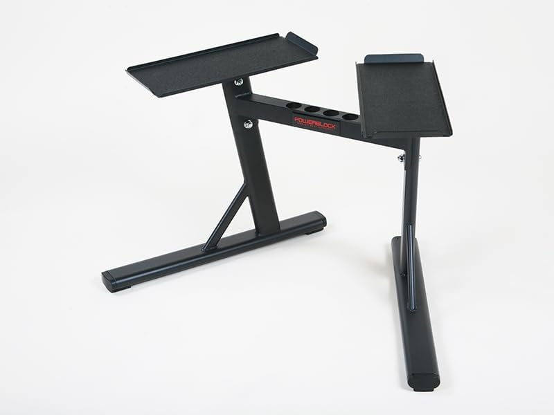 PowerBlock PowerMax Stand – Dumbbell Rack & Weight Rack, Use with Weights up to 90 Pounds, Durable Steel Construction, Home Gym Strength Training, Innovative Workout Equipment