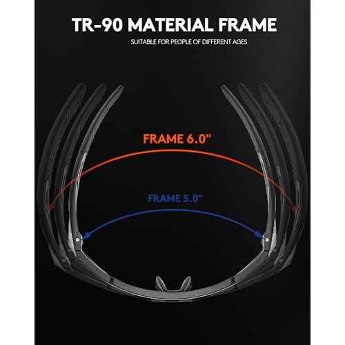 Sunglasses UV Protection Cycling Sunglasses for Men and Women,Impact Resistance Z87.1 for Construction