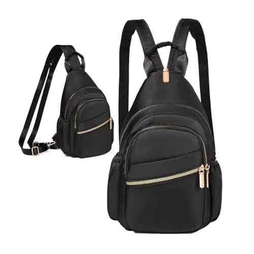 Small Crossbody Sling Bag for Women, Mini Backpack Sling Backpack Convertible, Chest Bag for Hiking Daypack