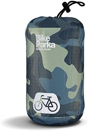 Stash Bike Cover - Lightweight, Waterproof & Durable Protection from Rain & Snow - Adjustable for Any Bike for Indoor/Outdoor Use, Stuff Sac Included (Ciel Blue)