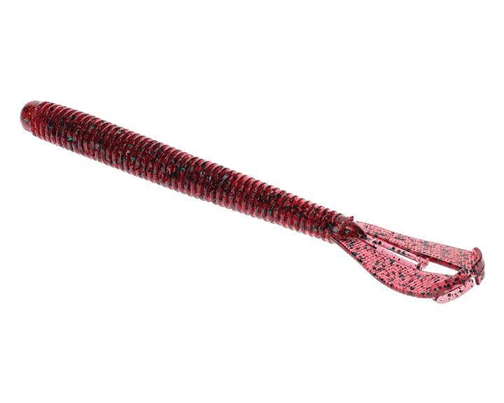 Strike King (RGTTCUT6-85) Rage Twin Tail Menace Worm Soft Bait Fishing Lure, Color 85 - Red Bug, 6"