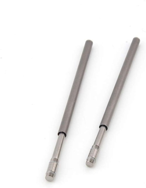 Chopsticks, Foldable Portable Titanium Chopsticks with Carry Bag, Tableware for Outdoor Camping Picnic (Grey)