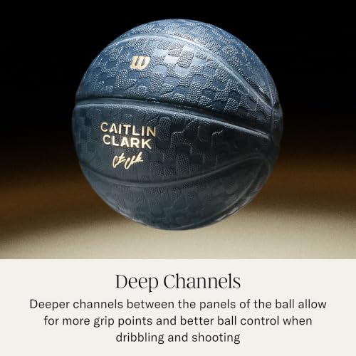 Wilson Caitlin Clark Size 6 Indoor/Outdoor Basketball - Deep Navy