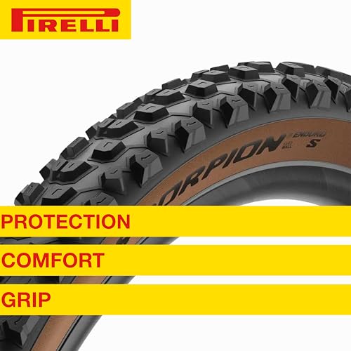 Pirelli Scorpion Enduro S Classic (29" x 2.6) Mountain Bicycle Tire for Extreme Enduro Riding, Tubeless Ready Clincher TLR, Enduro HardWall MTB Casing