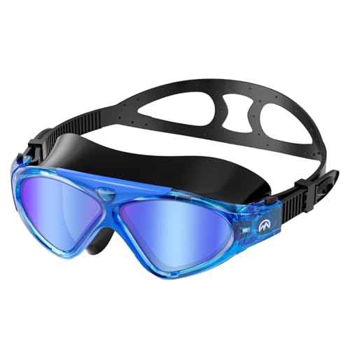 OutdoorMaster Swim Mask - Wide View Swimming Mask & Goggles Anti-fog Waterproof