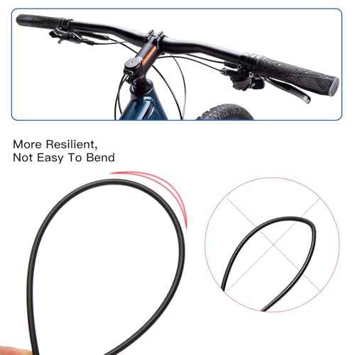 Shift Cable Housing,Lined Bicycle Bike Derailleur/Shift Cable Housing Cycling Shifter Hose Wires Hydraulic Disc Lined Tube Repairing Accessory Kit for Mountain Road Bike DIY Replacement,4mm 3 Meters
