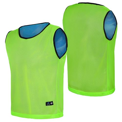 Breathable Reversible Basketball Jerseys 6 or 12 Pack for Men Women - Athletic & Lightweight