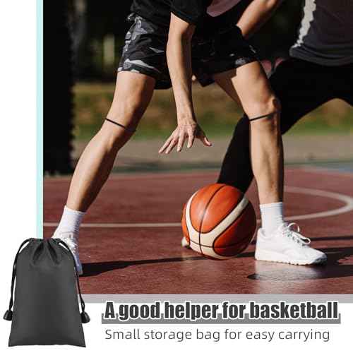Silicone Patella Knee Band for Basketball Patella Tendon Support Knee Pain Running Tendon Brace Support Strap(2,Black,M)