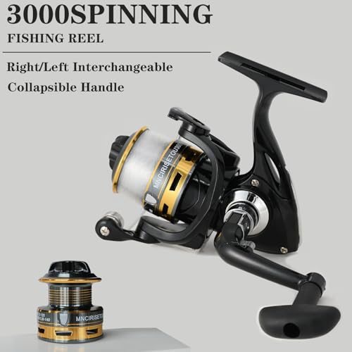 6.9FT Carbon Fiber Fishing Pole Combo with Spinning Reel & Bag - Saltwater & Freshwater