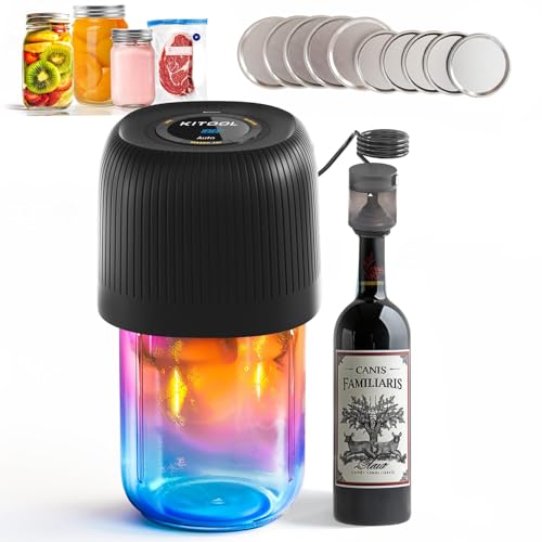 Electric Mason Jar Vacuum Sealer Kit for Wide & Regular Mouth Jars - Sapphire Can Opener