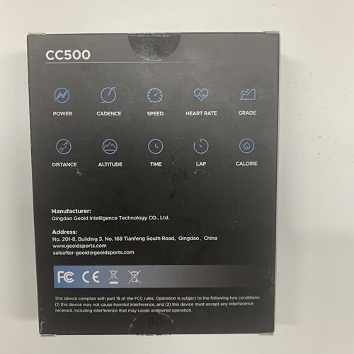 GEOID CC500 Bike Computer GPS, Wireless Bike Speedometer, ANT+ Bluetooth 2.5 Inch Bicycle Computer,IPX6 Waterproof Cycling Computer with Auto Backlight