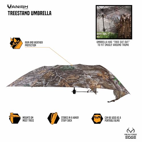 Vanish Instant Roof Cover for Tree Stand - 57 Inch Camouflage Shelter
