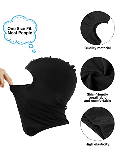 Geyoga 12-Pack Ski Mask Balaclava Full Face Cover - One Size, Black
