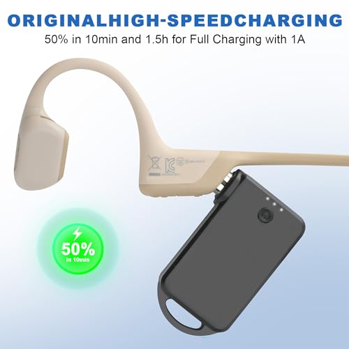 2 Pack Portable Wireless Shokz Charger Replacement Cables for AfterShokz Headphones