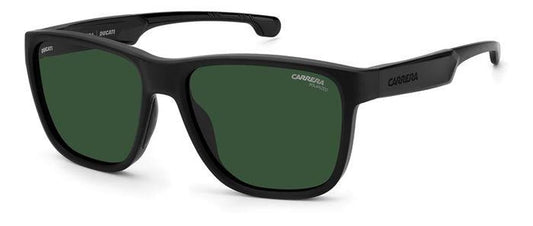 Carrera-Ducati CA003/S 003 57MM Matte Black/UC Green Polarized Square Sunglasses for Men + BUNDLE With Designer iWear Complimentary Eyewear Kit