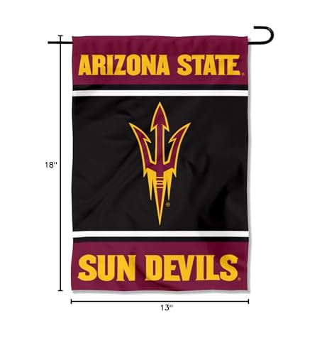 Arizona State Sun Devils Garden Flag - 13x18 Inch Double-Sided Polyester