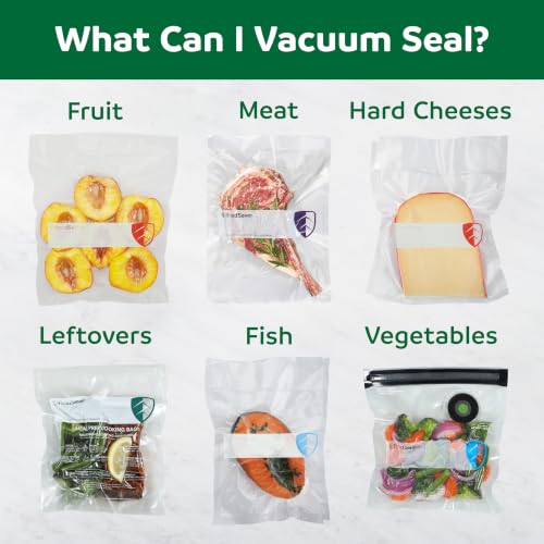 FoodSaver Heavy Duty Quart Vacuum Seal Bags 88 Count BPA-Free Freezer Bags - 30% Thicker for Food Storage, Sous Vide & Meal Prep