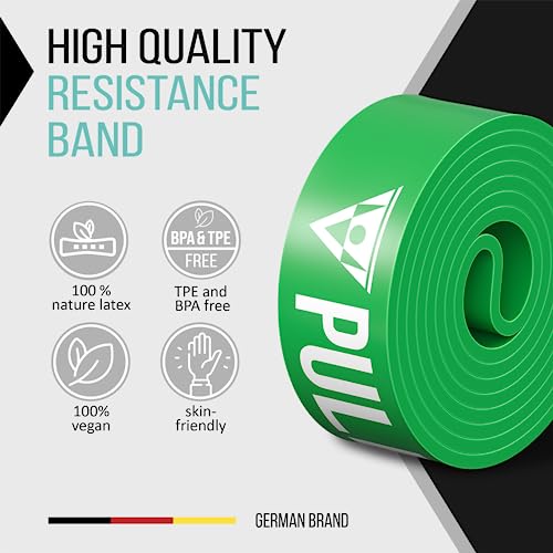 Resistance Bands Set with Door Anchor and Exercise Guide - Extra Light to Heavy, Pink, Red, Blue, Green