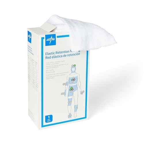 Medline Stretch Tubular Elastic Dressing Retention Net, Size 10, 41" x 25 yd., Ideal for Wound Care, Single Pack