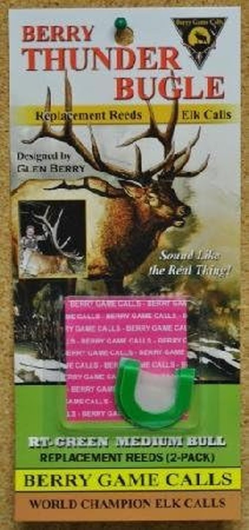 Medium Bull Elk Bugle Replacement Reeds - Berry Thunder Quality Call