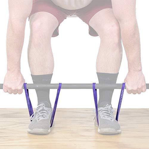 Purple 20-Inch Deadlift Resistance Bands - Pair for Strength Training