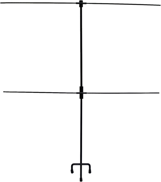 SME Double Paper Target Stand | Durable Hunting Sports Shooting Competition Stable Adjustable Steel 5/16" Target Stand with 8 Metal Tips Included