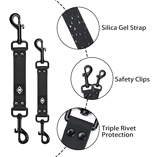 Dog Collar Backup 2 Pack Safety Clip for Prong, Martingale & Flat Collars