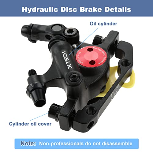Hydraulic Disc Brake Calipers for MTB E-Bike 2PCS Front Rear Black