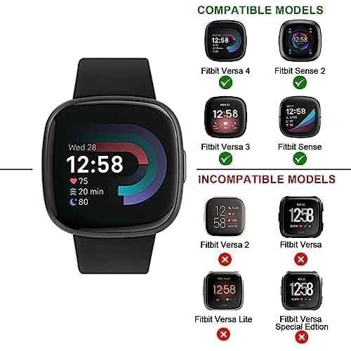 Metal Band Compatible with Fitbit Sense 2 /Sense Bands/Versa 4 / Versa 3 Bands Women Men, Stainless Steel Mesh Loop Strap for Fitbit Sense 2/Sense/Versa 4/Versa 3 Smart Watch (Large,Silver)