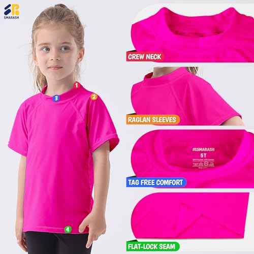 Boy's UPF 50+ Rash Guard Swim Shirts Short Sleeve Sun Protection SPF Fishing Surfing Water Beach Shirts Quick Dry