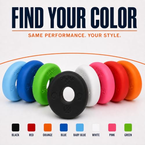 White Baseball Icon Bat Grip Choke Up Rings 4 Pack - Soft Silicone Youth Bat Accessories