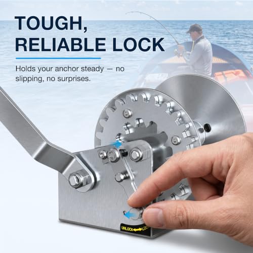 Boat Anchor Lift System 35 lbs Capacity - Marine Anchor Rope Guide