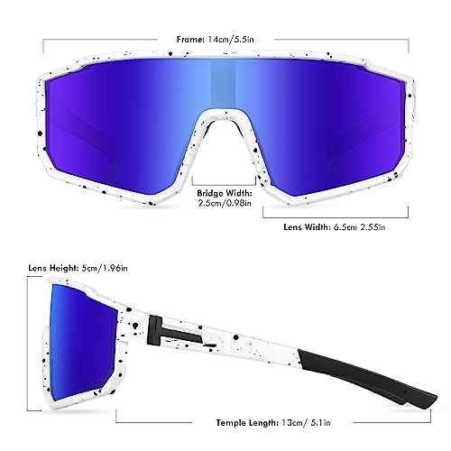 Youth Baseball Sunglasses, Kids Polarized Sports Sunglasses,UV400 Protection Glasses for Boys Girls Softball Cycling