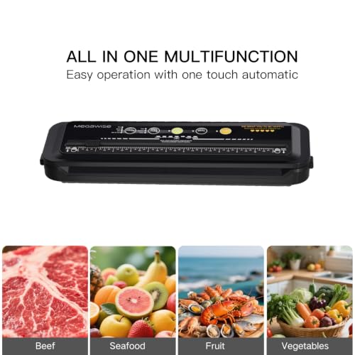Vacuum Sealer Machine with Built-In Cutter, 80kPa Dry Moist Modes - Machine