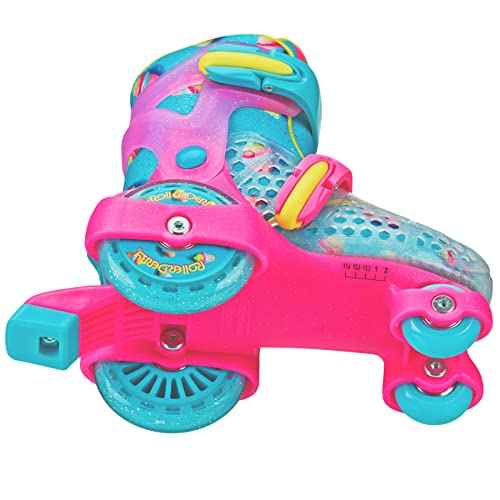 Fun Roll Beginner Roller Skates by Roller Derby, Adjustable Sizing, Skates for Kids, Toddlers, Boys, Girls