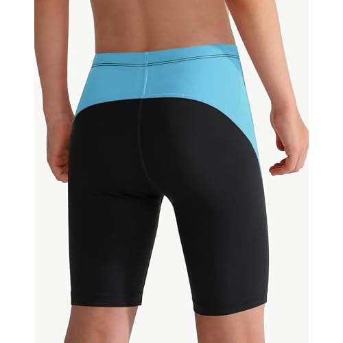 Boys Swim Jammers - Youth Competitive Swim Racing Team Swimming Shorts Swimsuit Trunks Bathing Suit Quick Dry UPF 50+